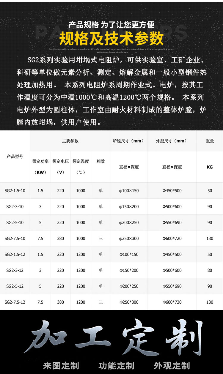 SG2系列坩埚电阻炉/坩埚炉 实验电炉